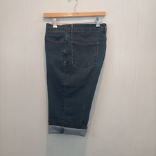 Faded Glory Women's Size 16P Cut-off to Capri classic Blue Stretch Jean 4 pocket