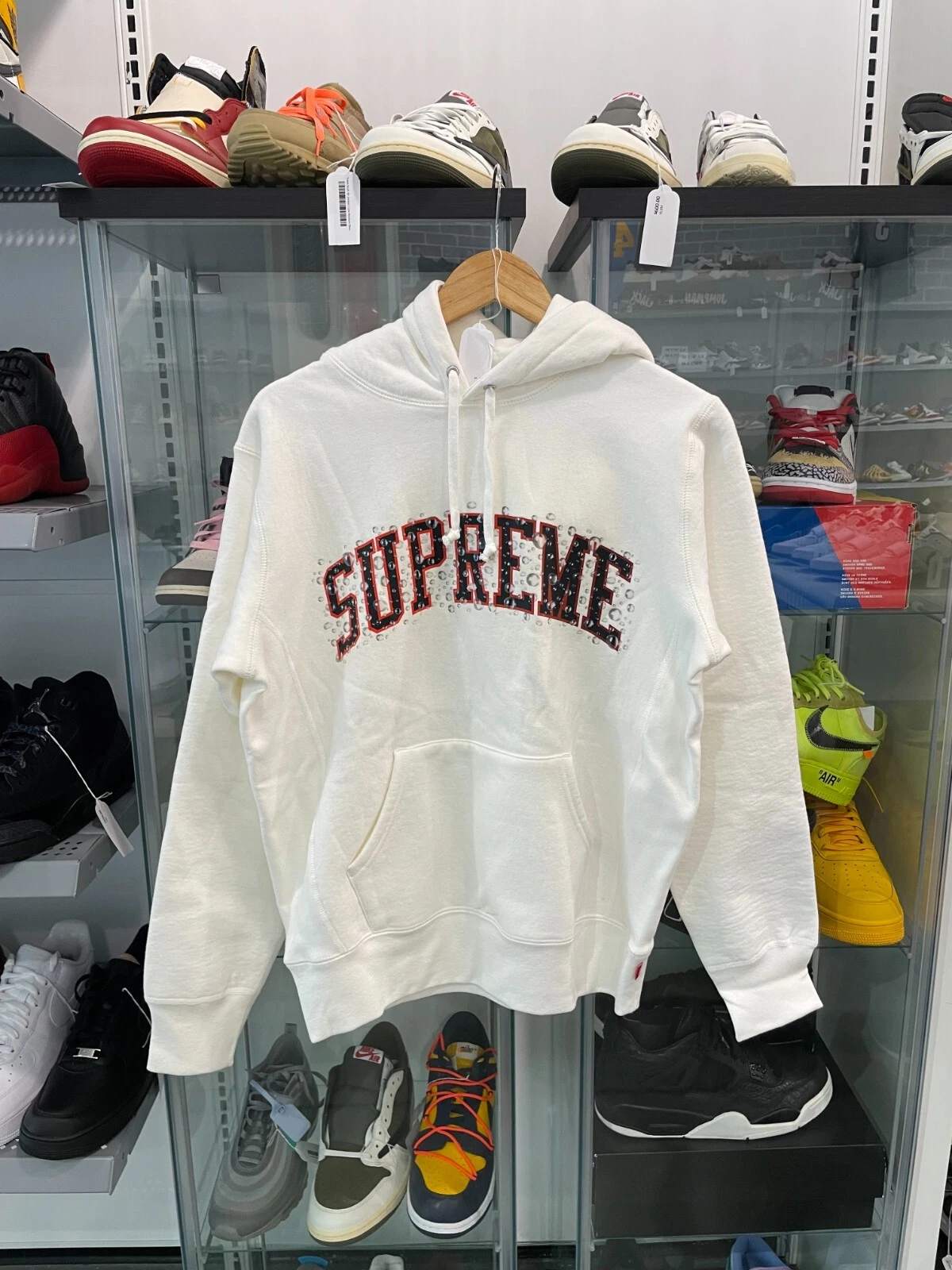 Sweat à capuche blanc Supreme Water Arc NEUF TAILLE S ENVOI RAPIDE