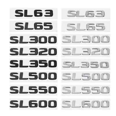 3D Car Tail Box Sticker Badge for SL63 SL65 SL300 SL350 SL500 SL550 ...