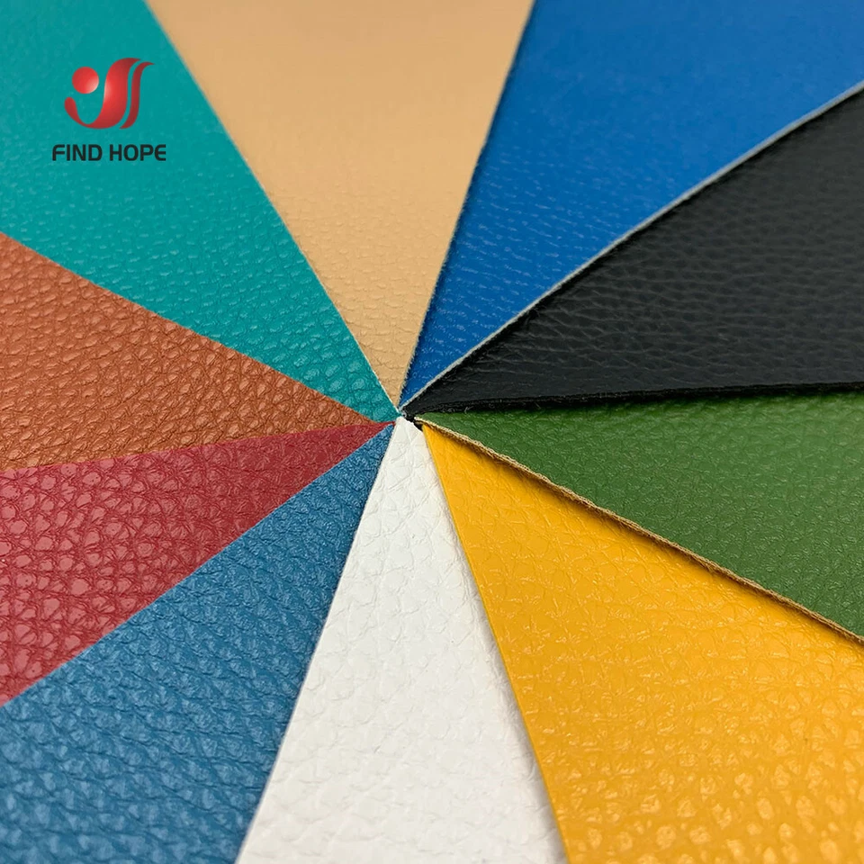 Litchi PU Faux Leatherette Sewing Fabric Synthetic DIY Craft Bow Earring Making - Image 3 of 4