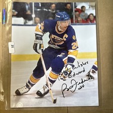Bernie Federko Signed St Louis Blues Action 8x10 Photo - Personalized