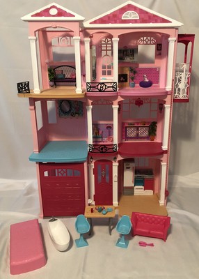 Barbie Dreamhouse Three 3 Story, 3 Floors, Elevator, With Accessories