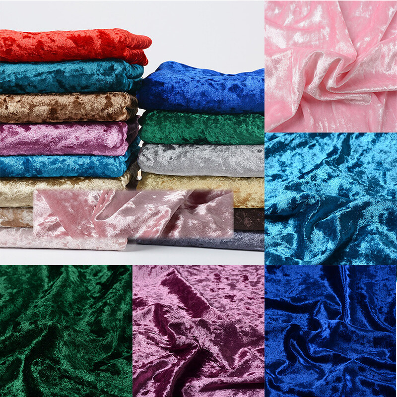 Diamondmax Velvet Fabric Cloth Flannel DIY Furniture Covers or Bed Linen Stretch