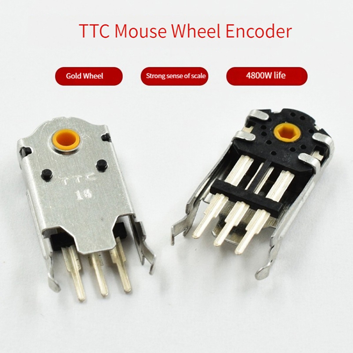 1 PC 7/8/9/10/11/16MM TTC Mouse Encoder Roller Wheel Mouse Adapter
