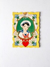 1920s Valentine's Day Card by Carrington Co Embossed Card Single Fold