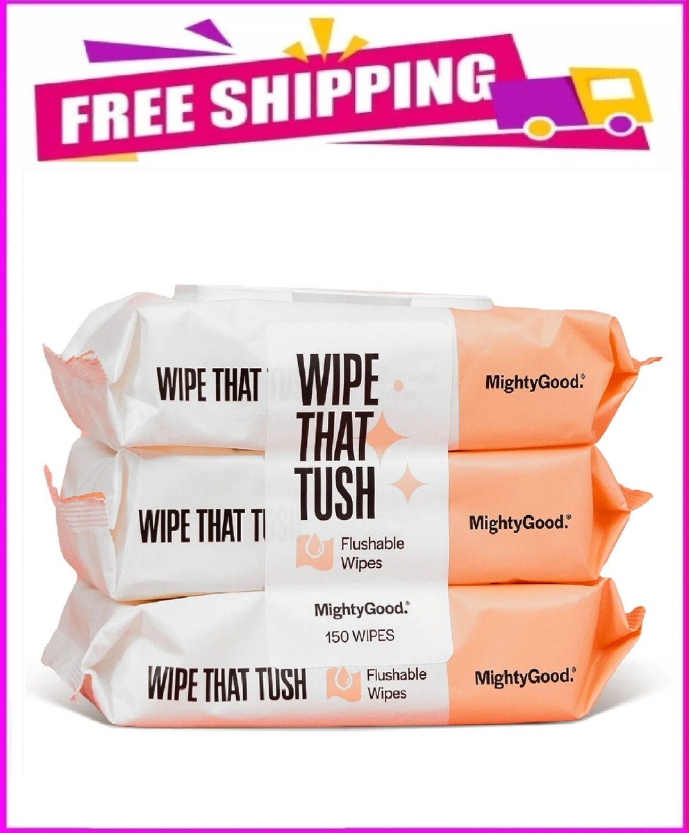 Wipe That Tush Flushable Wipes Packs of 50 Wipes