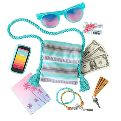 American Girl Joss Doll Accessories Set Joss's Phone Key Dollars Bag Sunglasses+