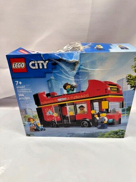 LEGO CITY Red Double Decker Sightseeing Bus #60407 *New-Box Damage