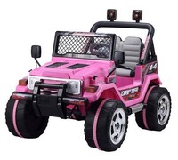 Rebo Wrangler 12v Child's Ride On Jeep - Pink Rebo Wrangler 12v Child's Ride On Jeep - Pink