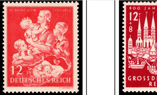 PÁGINAS DE ÁLBUM ESTAMPADAS EN COLOR ALEMANIA III REICH 1933-1945 (43 ilustradores. páginas) - Imagen 17 de 22