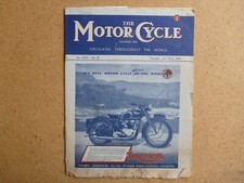 1948 THE MOTOR CYCLE MAGAZINE JULY 22nd TRIUMPH ALL OVER THE WORLD