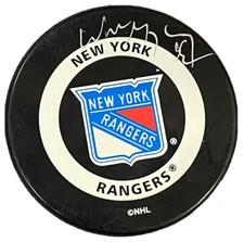 Wayne Gretzky Signed New York Rangers UDA Upper Deck Puck Blues Oilers Kings