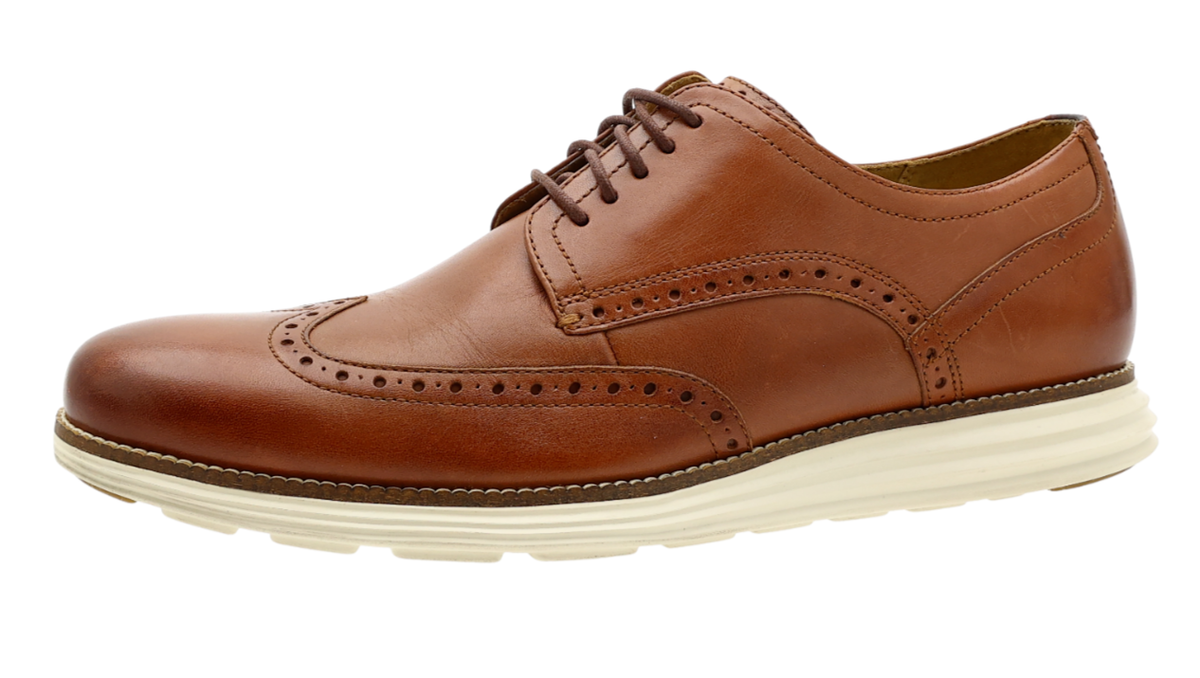 Cole Haan Z2155* Brown Leather Original Grand Wingtip Oxford Shoes