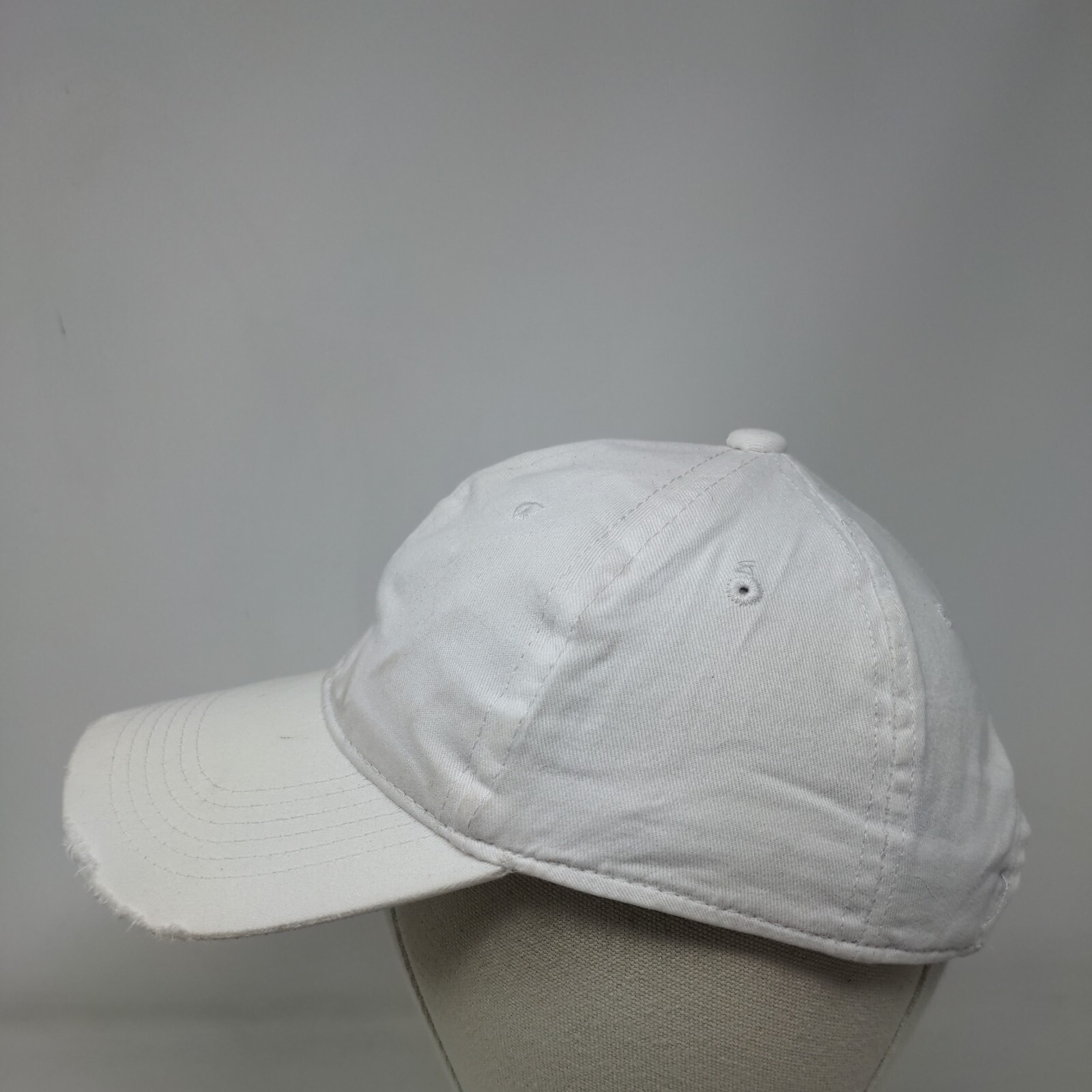 George Strapback Hat White One Size Adjustable Ve… - image 3