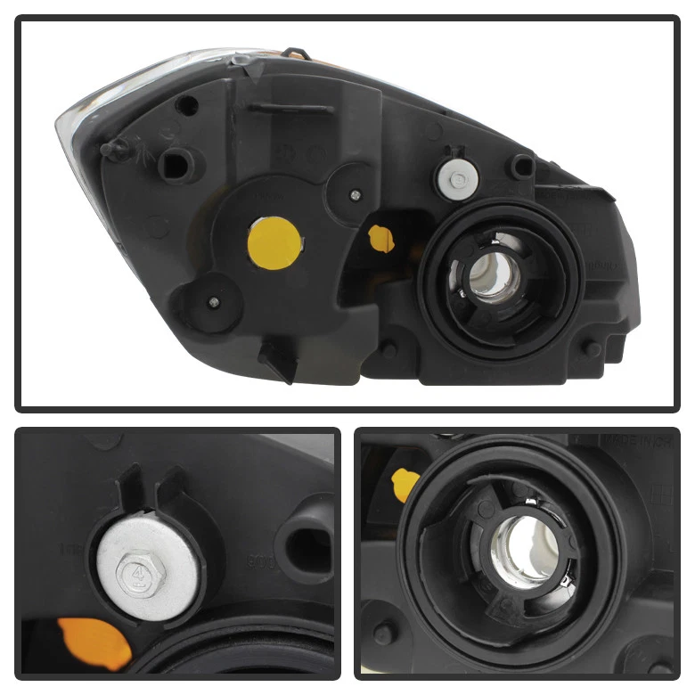 Par de faros de cristal Pursuit 2005-2010 Cobalt 07-10 Pontiac G5 05-06 Foto 3 de 4