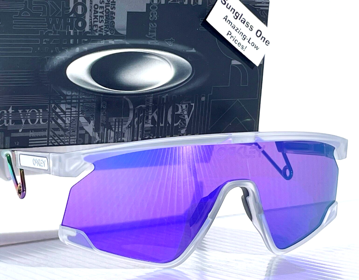NEW Oakley BXTR Metal Matte Clear PRIZM Violet Purple Lens