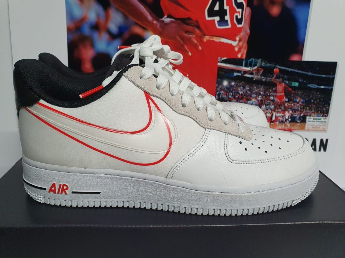 Nike Air Force 1 '07 LV8 SCRIPT SWOOSH White Men's UK 8.5 Nike Air Force 1 '07 LV8 SCRIPT SWOOSH White Men's UK 8.5