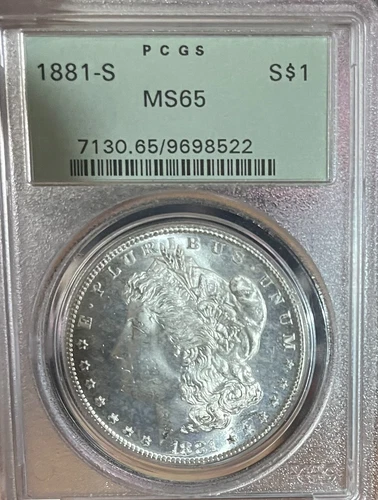 1881-S PCGS MS65 OGH! Morgan Silver Dollar