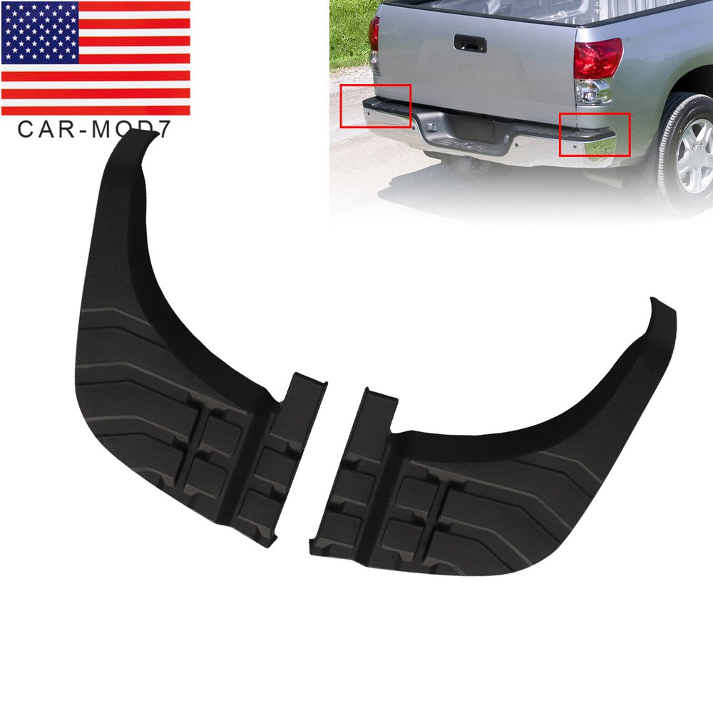 2007-2013 Toyota Tundra Rear Step Bumper Pad Cover Set - Driver & Passenger Side 2PC
