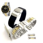 Pack of 2 Steel and Silicone Replacement Watch Band Fits Invicta Pro Diver 36973