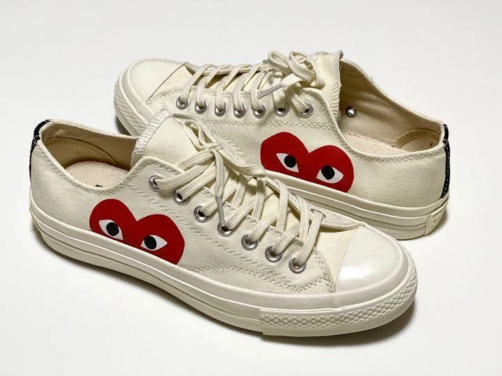 Converse ChuckTaylor All Star70s Ox Comme des Garcons PLAY White 26cm US8 Unused
