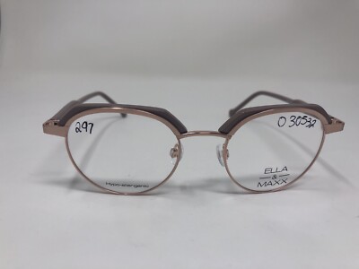 ELLA & MAXX EYEGLASSES FRAME 701163 15 48-19-140 Rose Gold Beige Full Rim WF21
