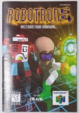 Nintendo 64 N64 Robotron 64 Instruction Booklet Manual