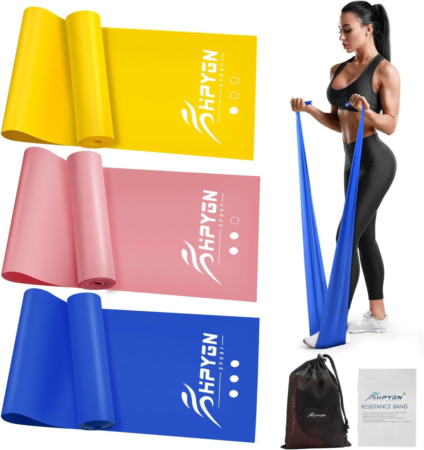 , Exercise Bands, Physical Therapy Bands For Strength Training,