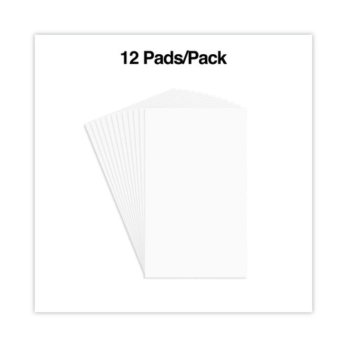 Universal Scratch Pads, Unruled, 3 x 5, White, 100 Sheets, 12/Pack - Picture 4 of 4