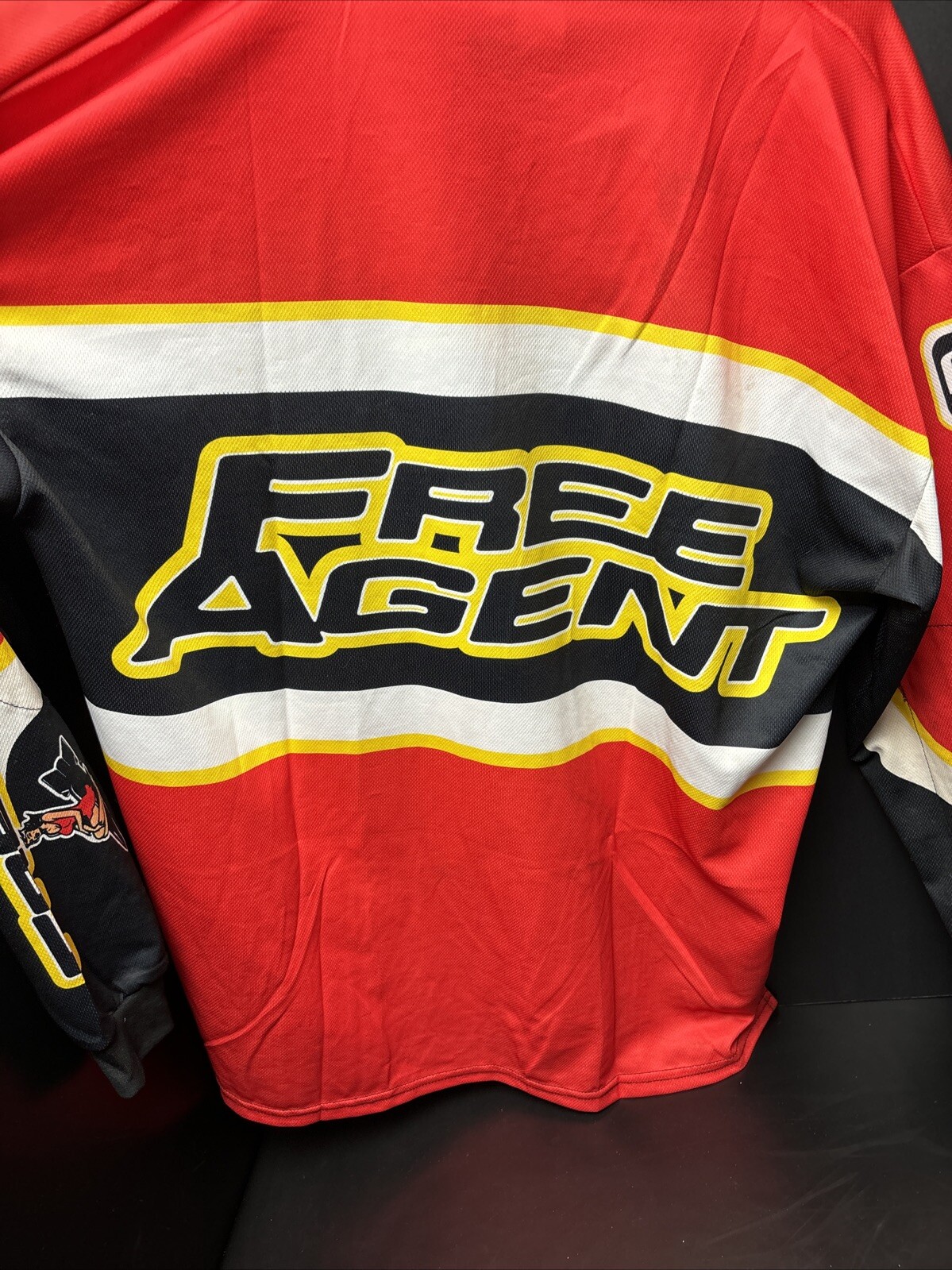 NOS (L) Free Agent Knucklebone Bicycle Factory Team Racing Jersey Bmx GT Mini SE