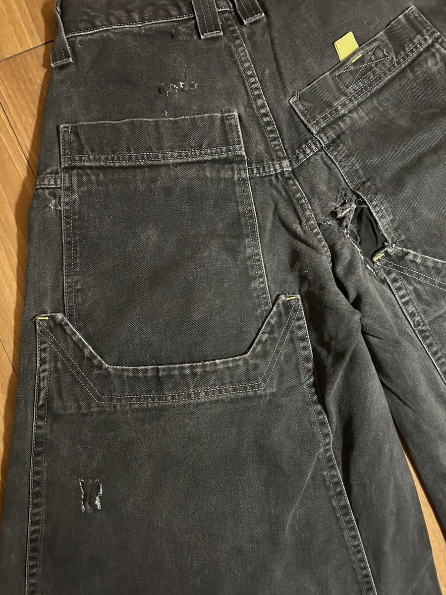Vintage 90s Original JNCO Crime Scene Jeans Distressed Worn Size