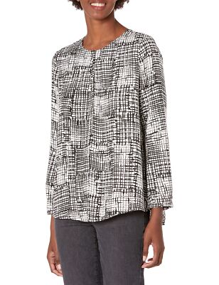 NIC+ZOE 294324 Women's FINE Tune TOP, Multi, Small