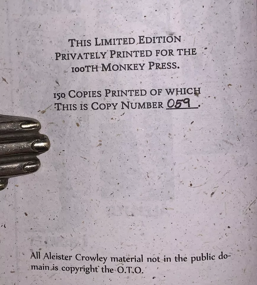 1 of 150, ALEISTER CROWLEY, THE DRUG, PEYOTE, PSYCHEDELICS, OCCULT, LIMITED ED - Image 4 of 4