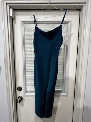 Tsher Malachite Green Satin Dress Silky Dress