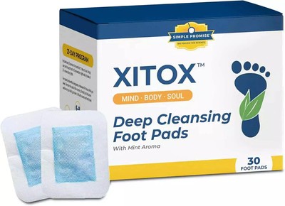 NEW Body Pain Control Sleep Aid Sealed Deep Cleansing Detox Foot Pads 30 sticker