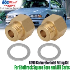 For Edelbrock Carburetor Fuel Inlet Fitting 8090 5/8-18 IF Female to 5/8-20 Male