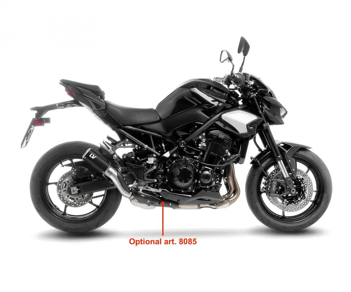 LeoVince Muffler exhaust LV CORSA S BLACK Approved E4 KAWASAKI Z 900 2017 2019