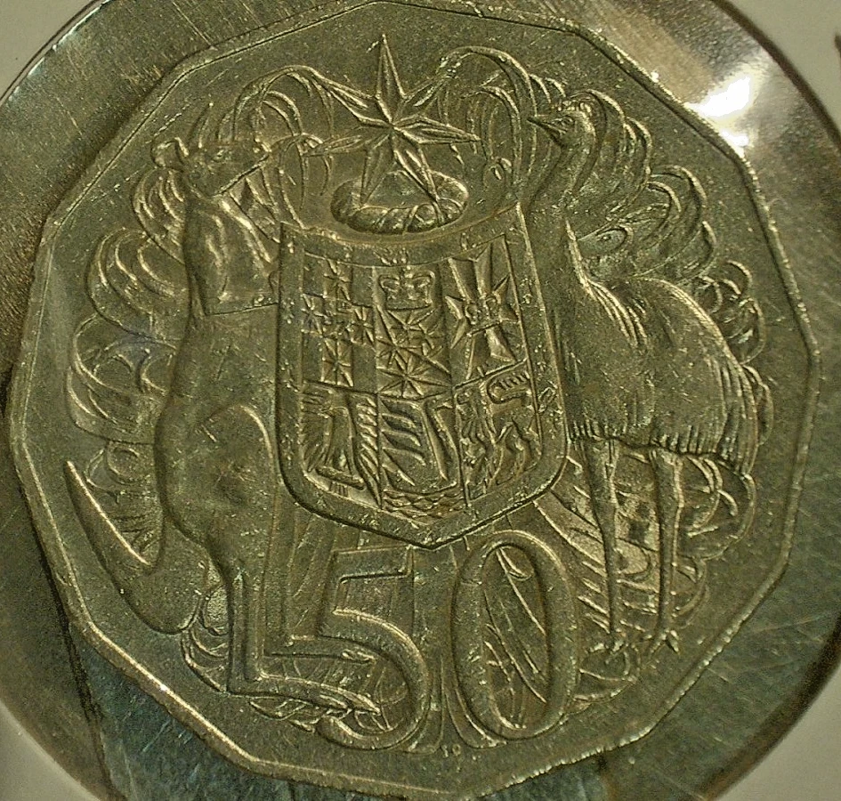 WORLD COIN SALE-1996 AUSTRALIA 50 CENT--COPPER NICKEL COMP. COIN-KM# 83 - Image 2 of 3