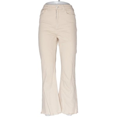 Stradivarius, Jeans, Größe: 38, Beige, Baumwolle/Elasthan, Einfarbig, Damen #VB5