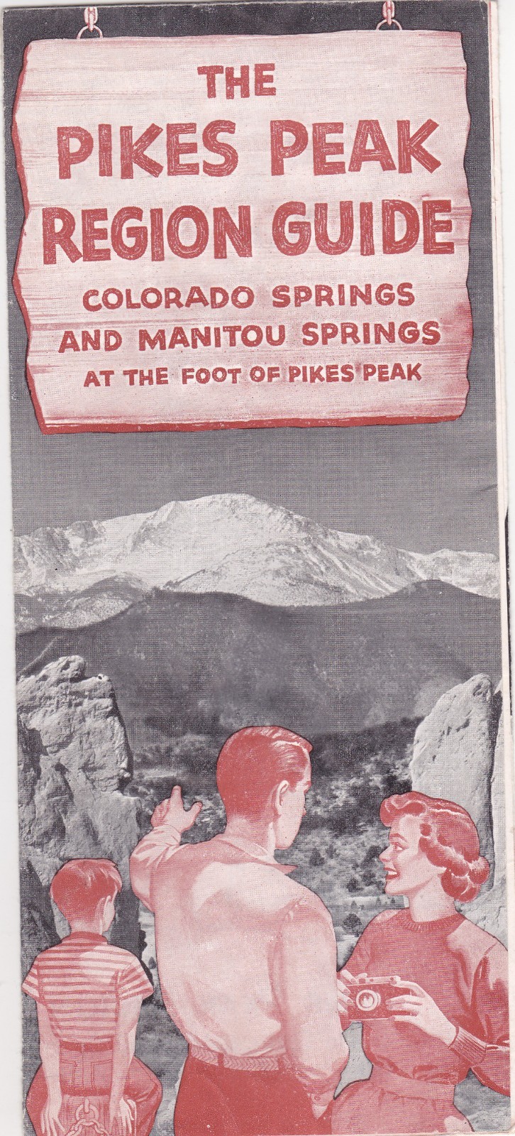 1956 Pikes Peak Region Vacation Guide Brochure