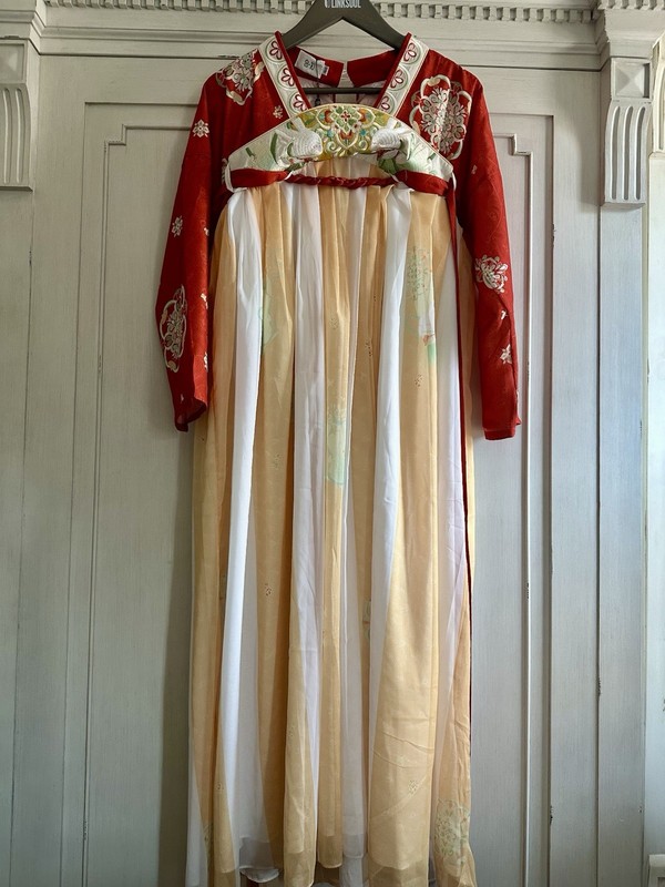 chinese costume HANGU（汉服)WuKou (乌扣）for Girls Sz 160cm With Free Gift