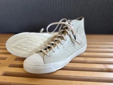 PF Flyers Rambler Leather High Top Beige Leather Sneaker NEW Mens Sz 9 US/8 UK