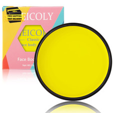 Yellow Face Body Paint, 30G/1.05Oz Water Based Washable Body Paint for Halloween
