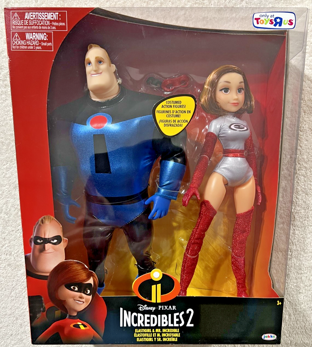 DISNEY PIXAR INCREDIBLES 2 ELASTIGIRL & MR INCREDIBLE 12" FIGURES TOYS R US  EXC. | eBay
