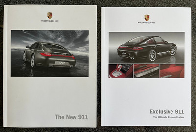 PORSCHE 911 997 GEN II PRESTIGE SALES & EXCLUSIVE OPTIONS BROCHURE 2009 - 10 SET