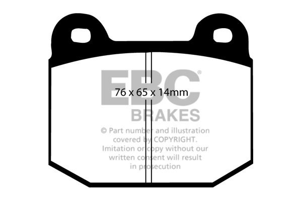 EBC DP41537R BRAKE PAD SET DISC BRAKE Rear