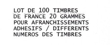 LOT 100 TIMBRES ADHESIFS FRANCE 20 GRAMMES POUR AFFRANCHISSEMENT FACIALE 152 €