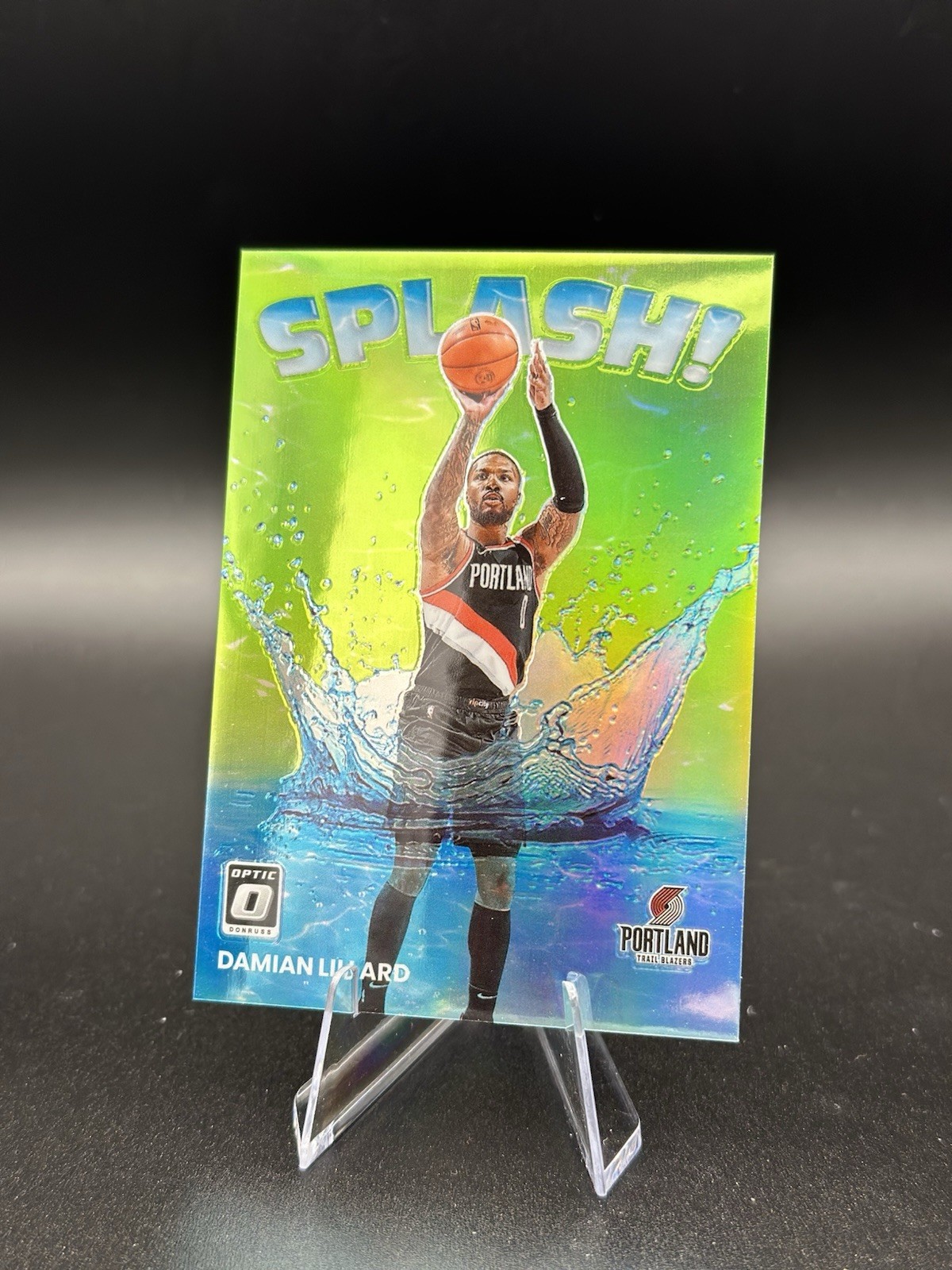 2022-23 Panini Donruss Optic Splash! Lime Green #6 Damian Lillard #’d /149