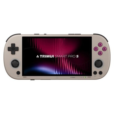 TRIMUI Smart Pro S Handheld-Spielkonsole mit Zubehör GRAU - VERSIEGELT - IN UK