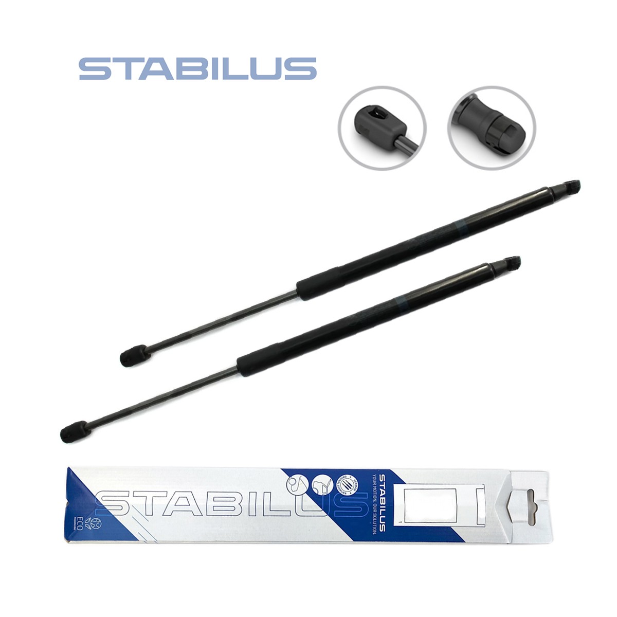 2X STABILUS 017468 Gas Spring Tailgate Damper Trunk For Skoda Octavia 1U2